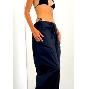 Local European Wide Leg Parachute Pants